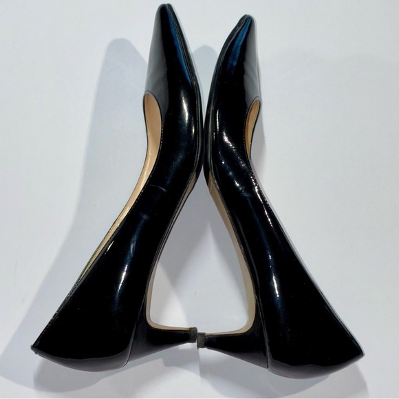 Cole Haan NikeAir Kitten Heel Pumps Sz 9.5 AA Black Patent Leather - Picture 3 of 9